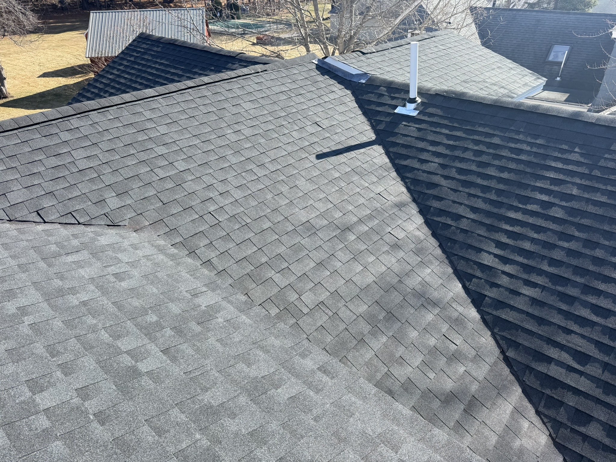 New roof installation in Westbrook, Maine neighborhood
